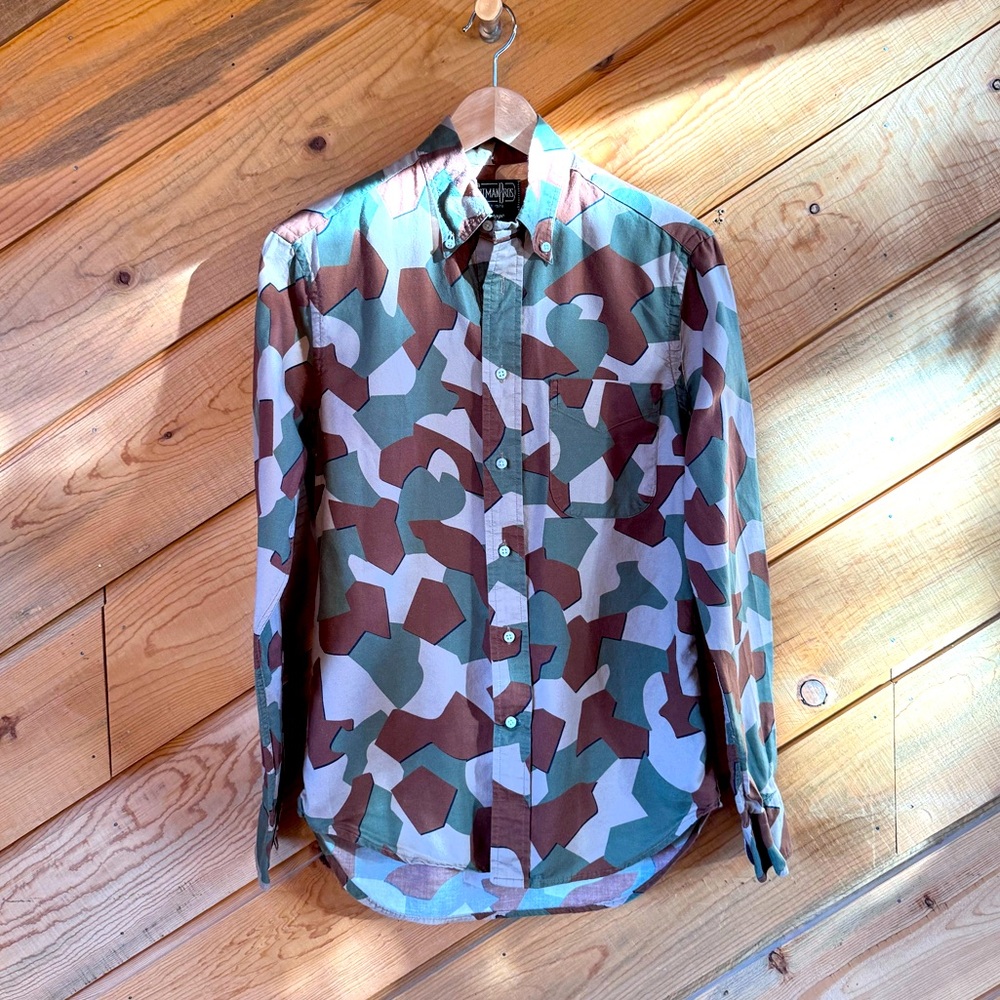 GITMAN BROTHERS - Vintage Camouflage Button-Down Shirt - Size Small